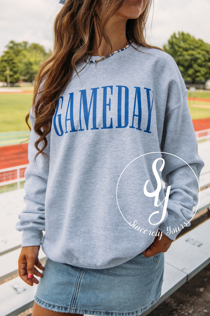 Gameday Crewneck-Blue