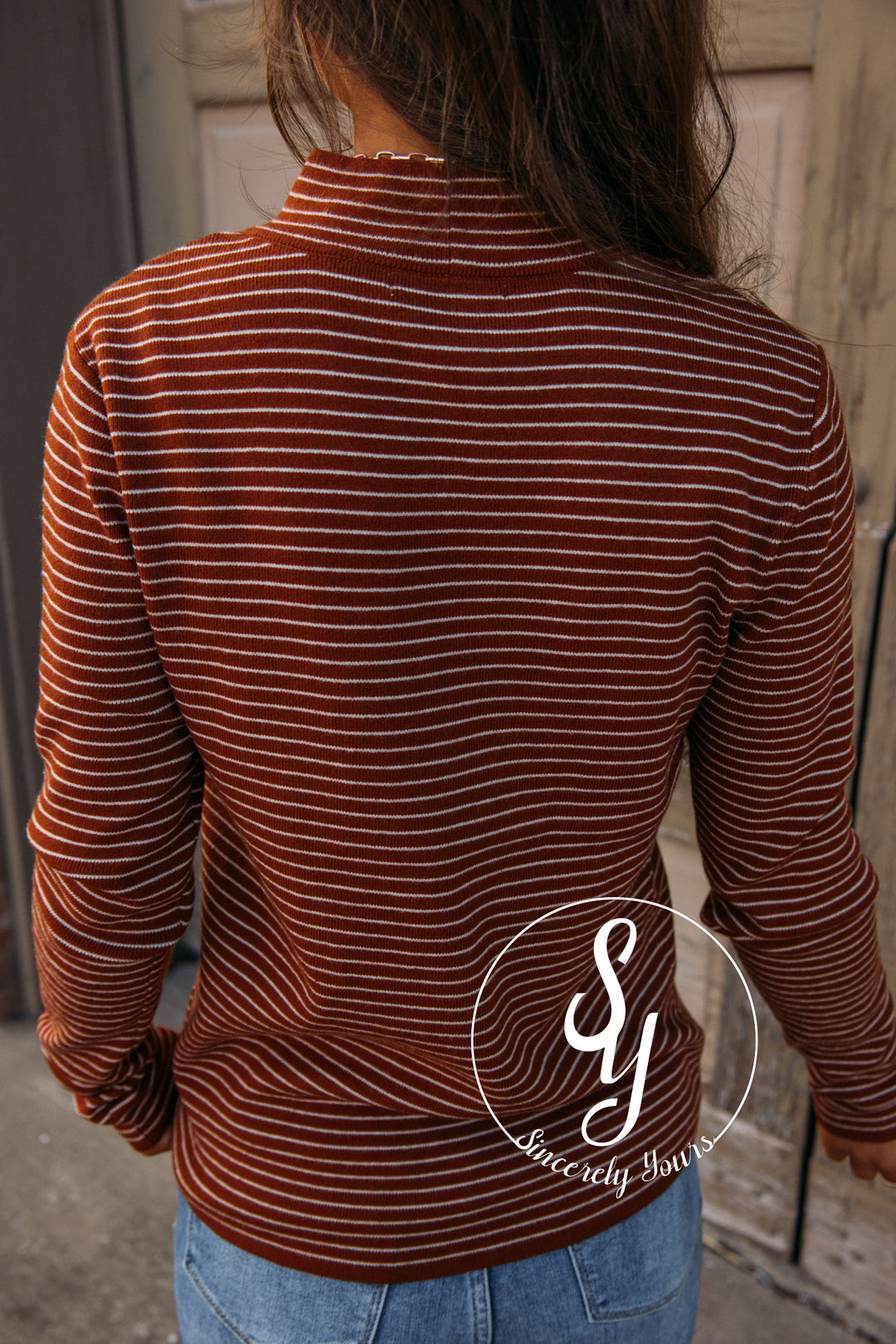 Modern Days Sweater - Ivory/Copper