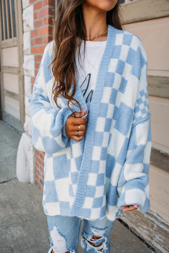 Load image into Gallery viewer, On the Block Cardigan - Light Blue
