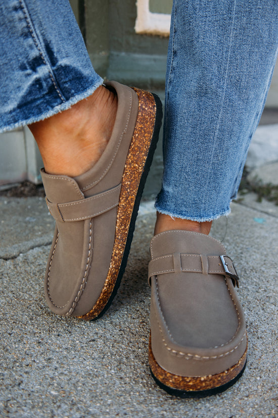 Fall Temps Clog -Taupe