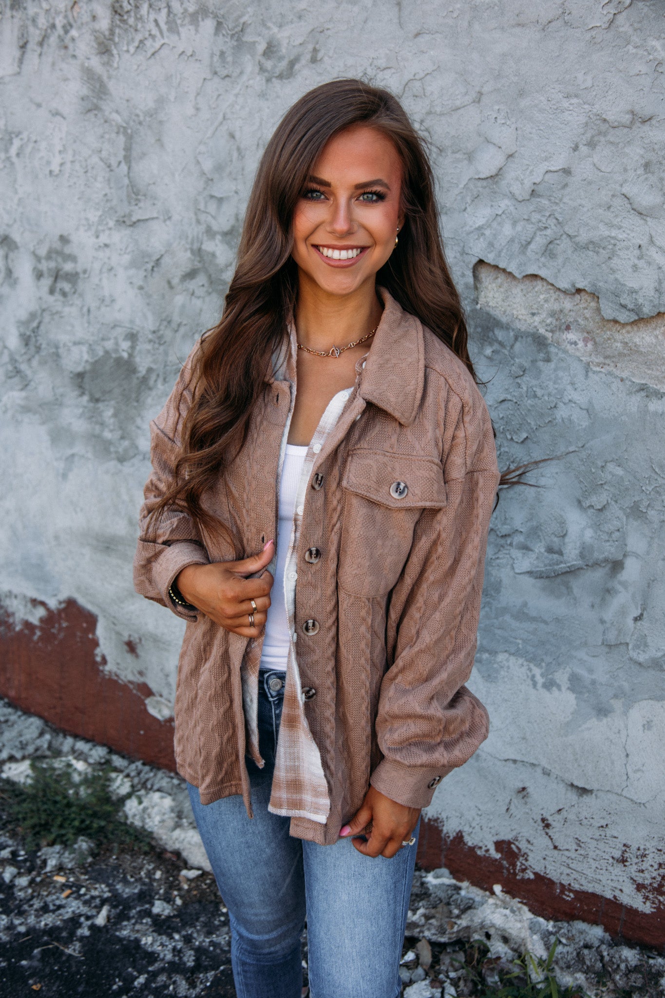 Load image into Gallery viewer, Small Town Girl Shacket - Mocha
