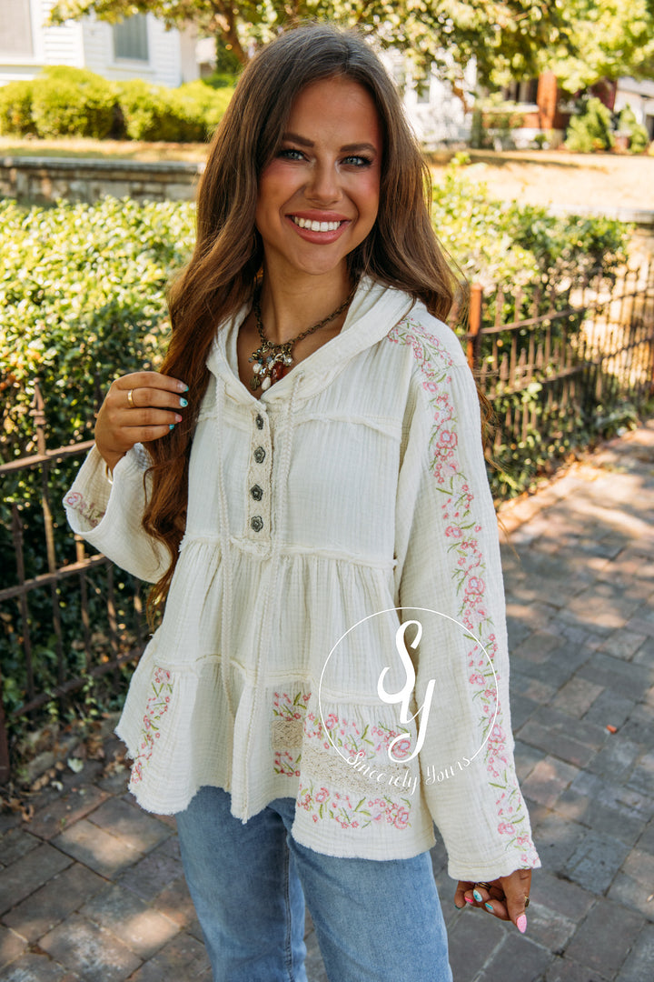 Blooming Keepsake Top- Natural