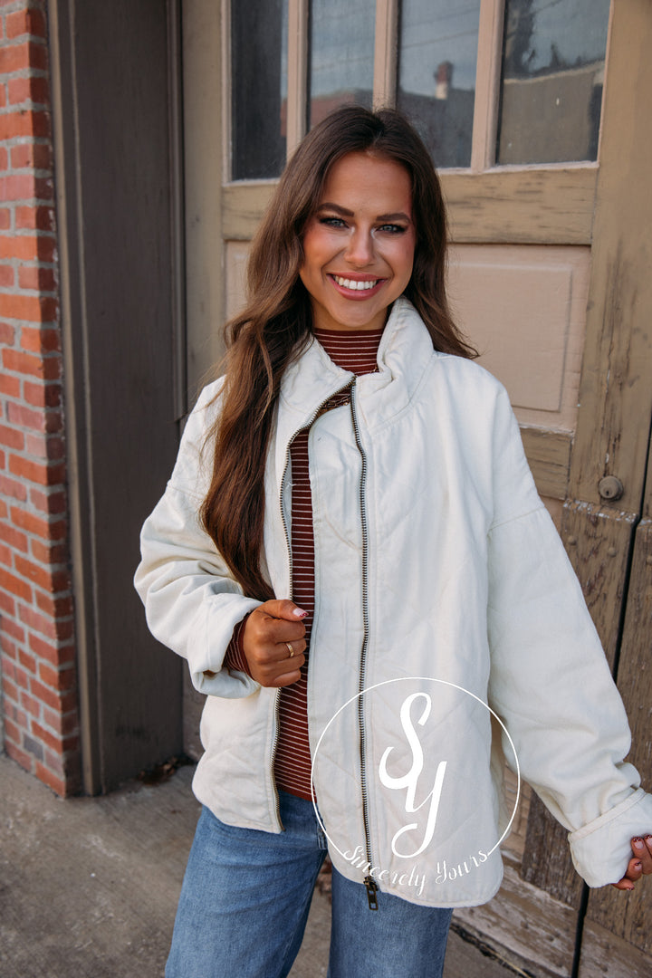 Picking Sides Jacket - Cream
