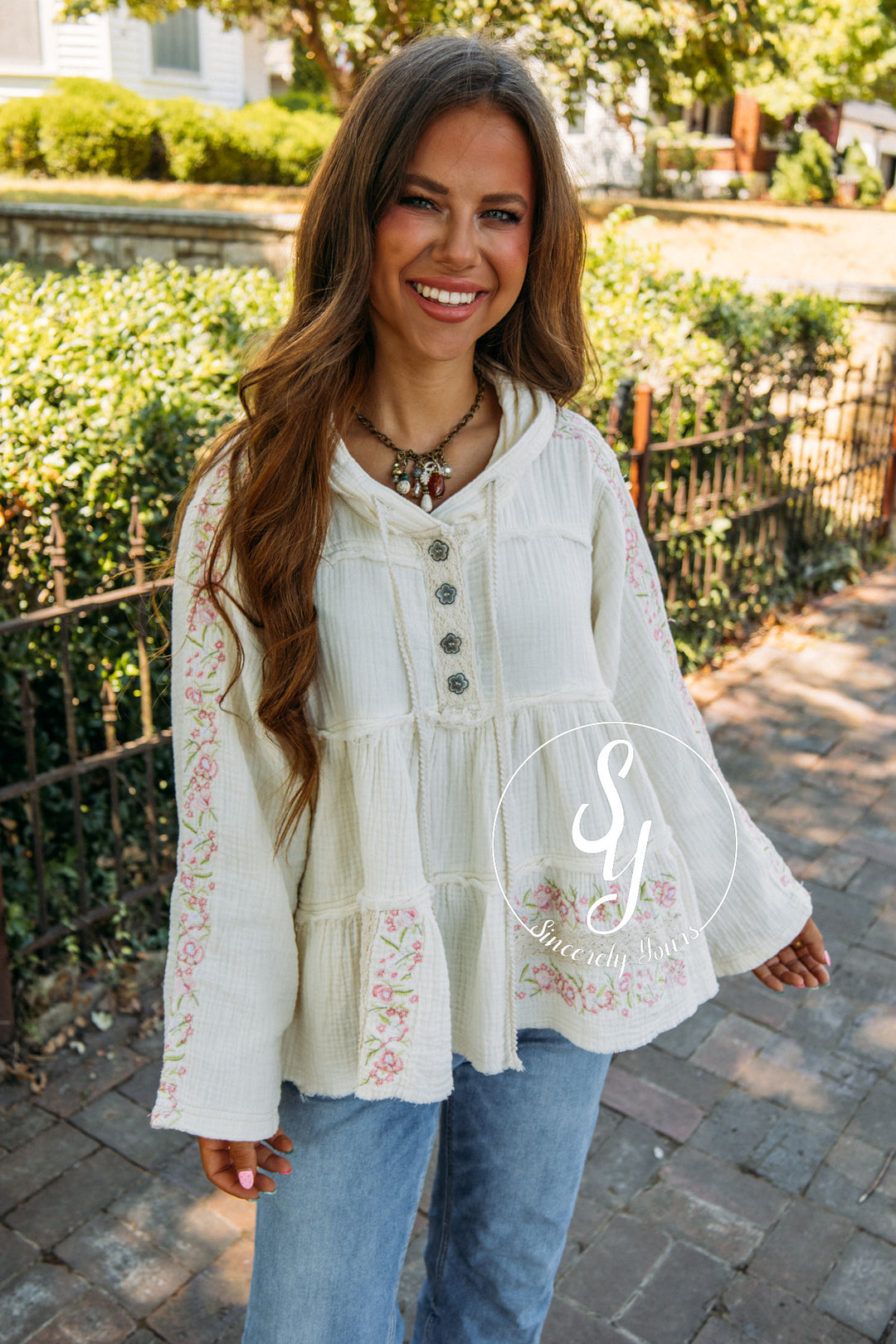 Blooming Keepsake Top- Natural