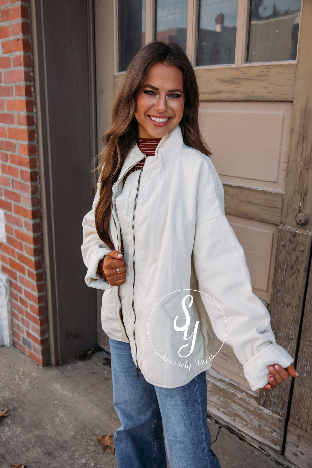 Picking Sides Jacket - Cream