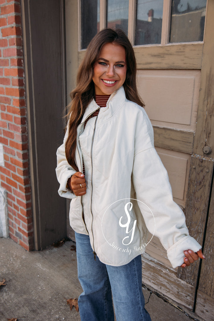 Picking Sides Jacket - Cream