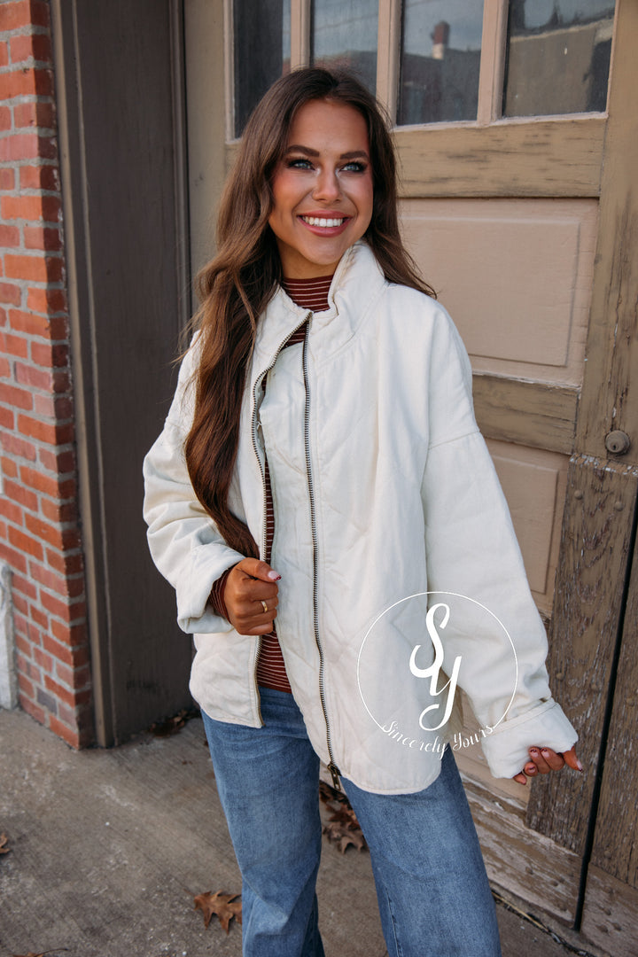 Picking Sides Jacket - Cream