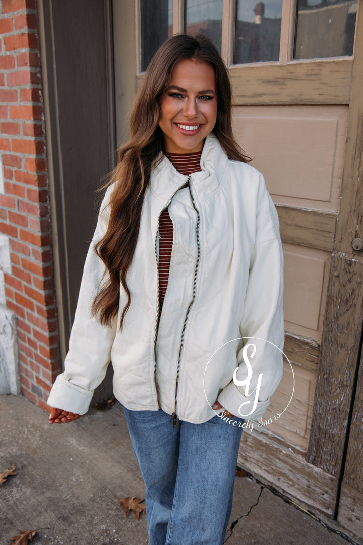 Picking Sides Jacket - Cream
