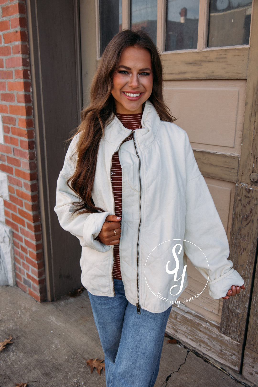 Picking Sides Jacket - Cream