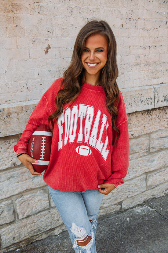 Football Corded Sweatshirt