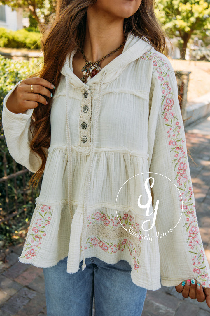 Blooming Keepsake Top- Natural
