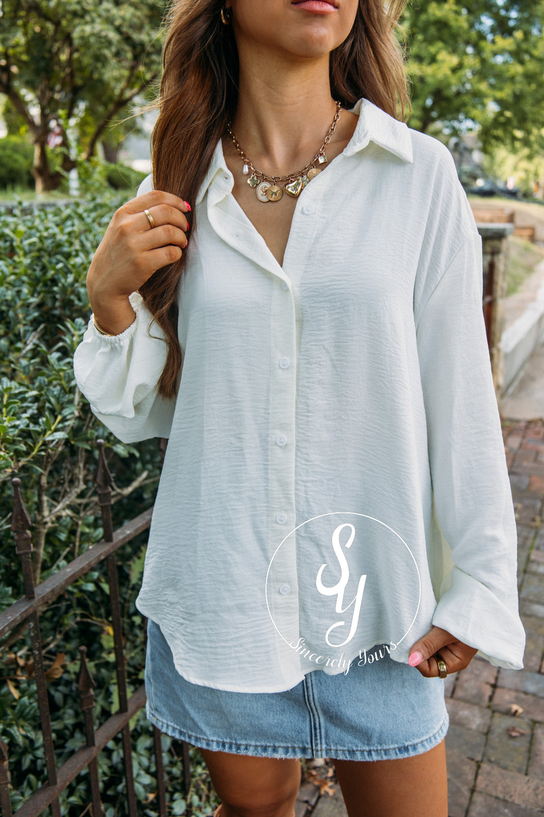 Brunch Time Blouse- Cream