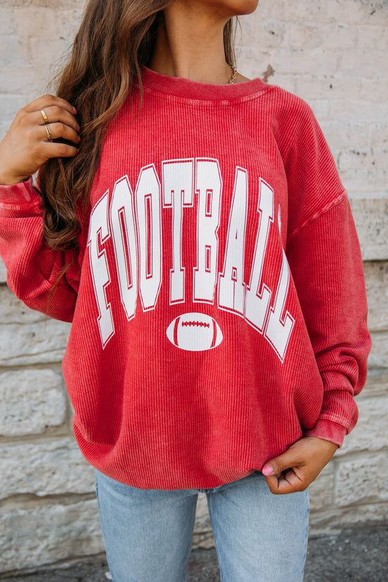 Football Corded Sweatshirt
