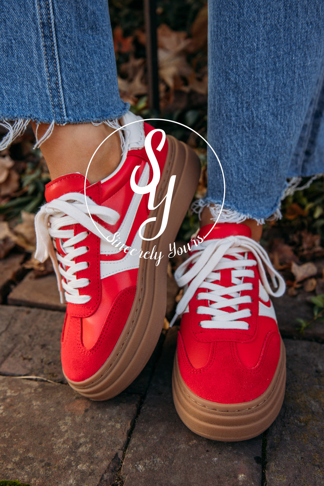 Steve Madden:  Dodge Sneaker - Red