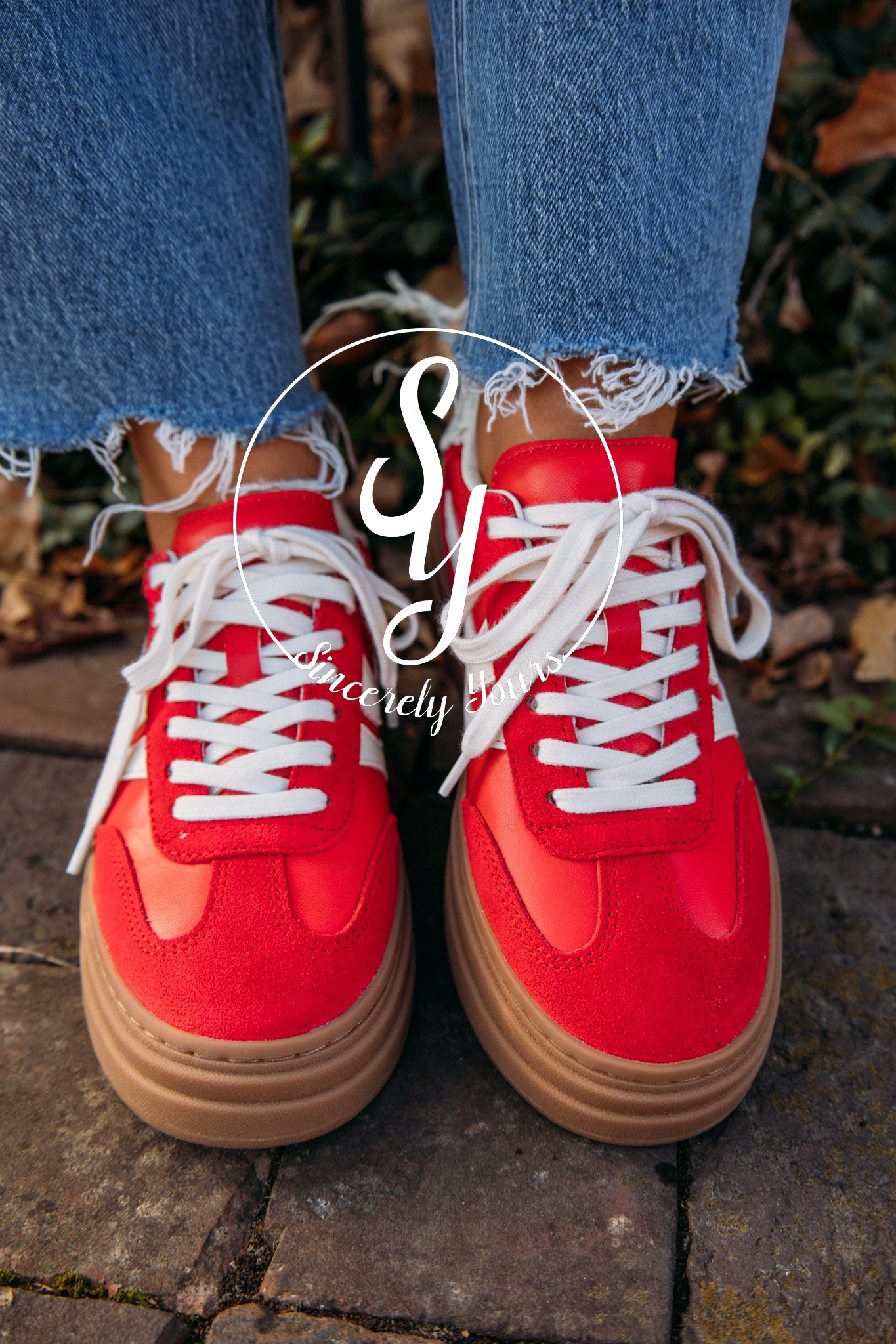 Steve Madden: Dodge Sneaker - Red – Sincerely Yours