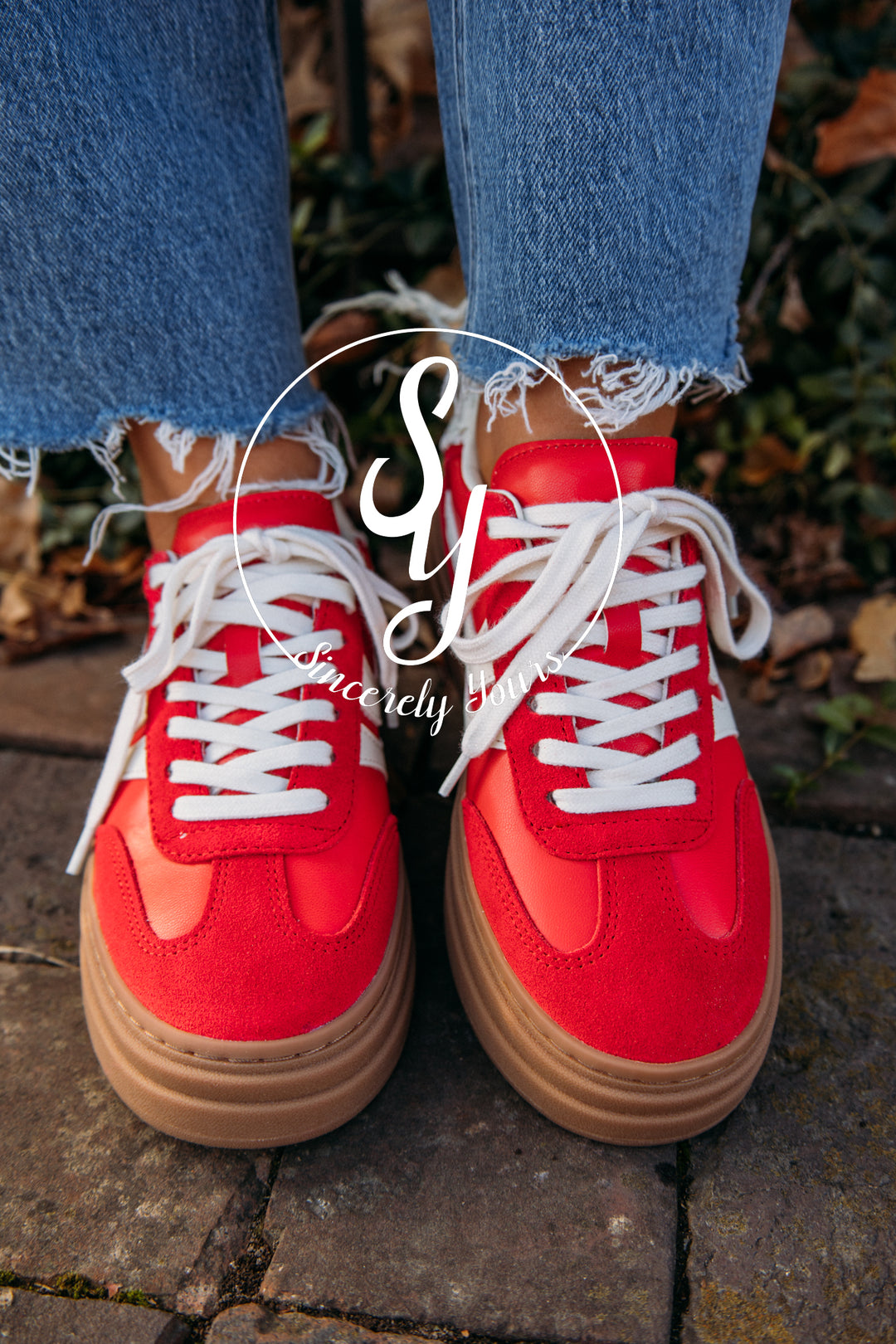 Steve Madden:  Dodge Sneaker - Red