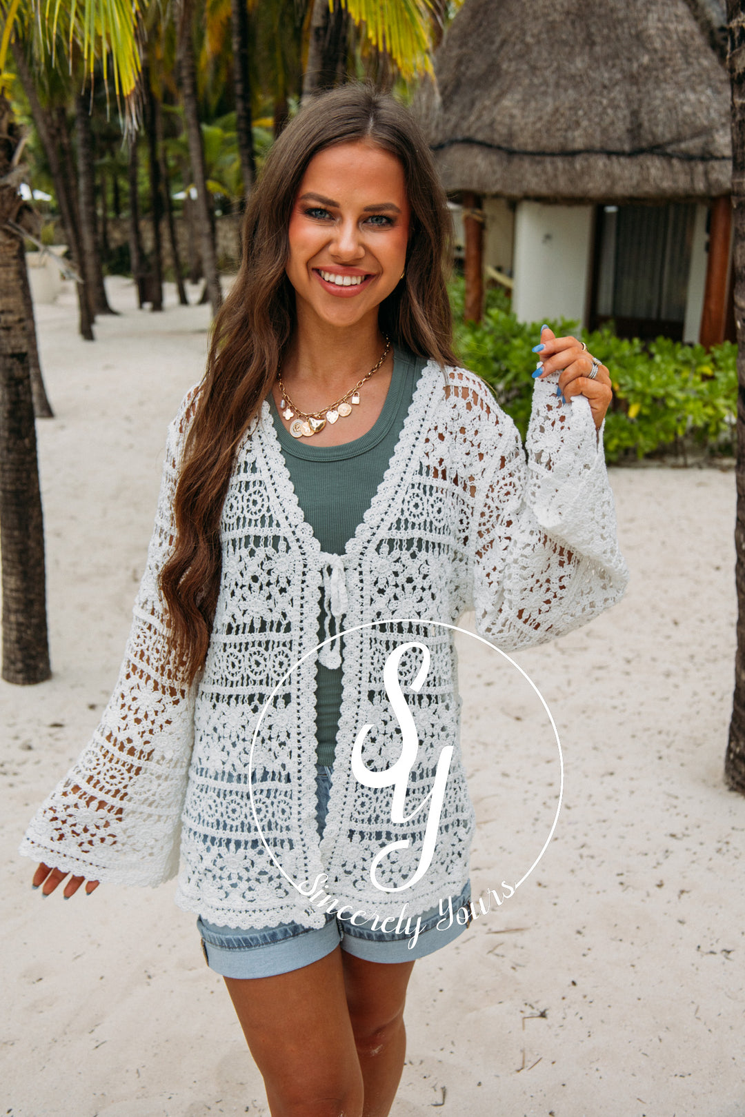 Coastal Dreams Cover Up- Off White