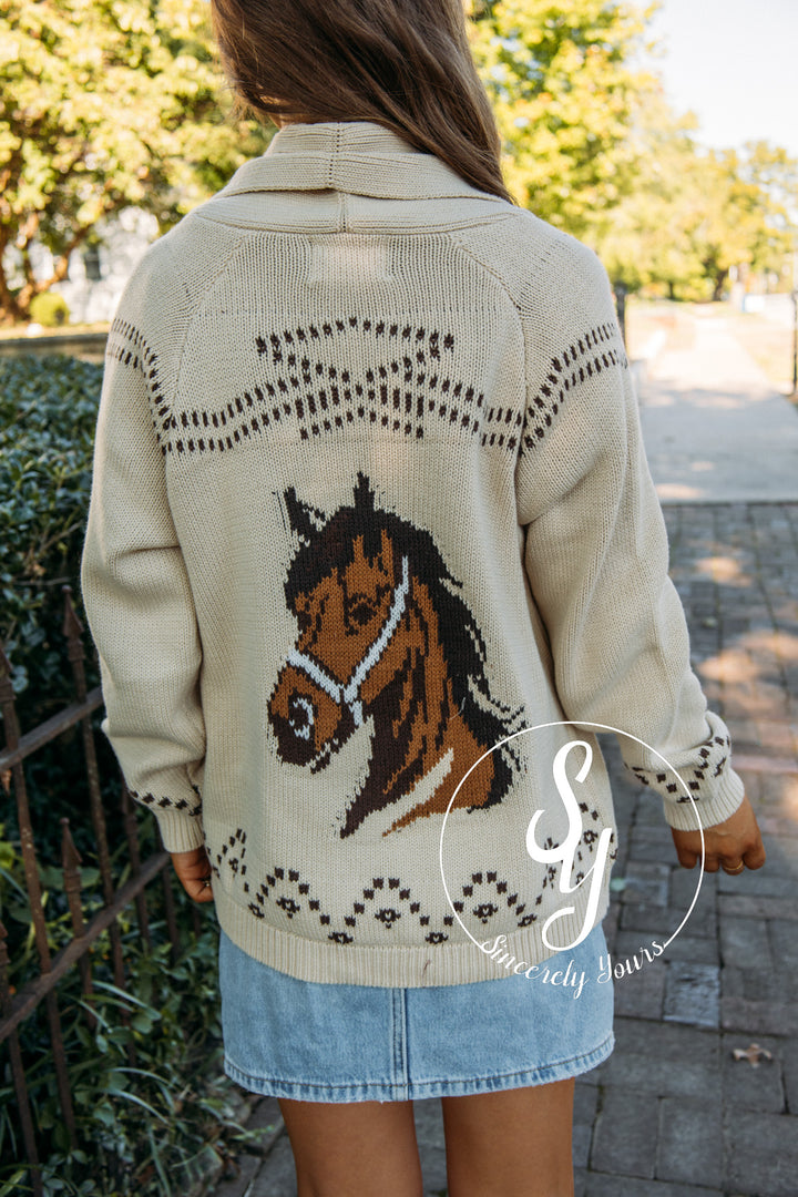 YeeHaw Cardigan - Ivory