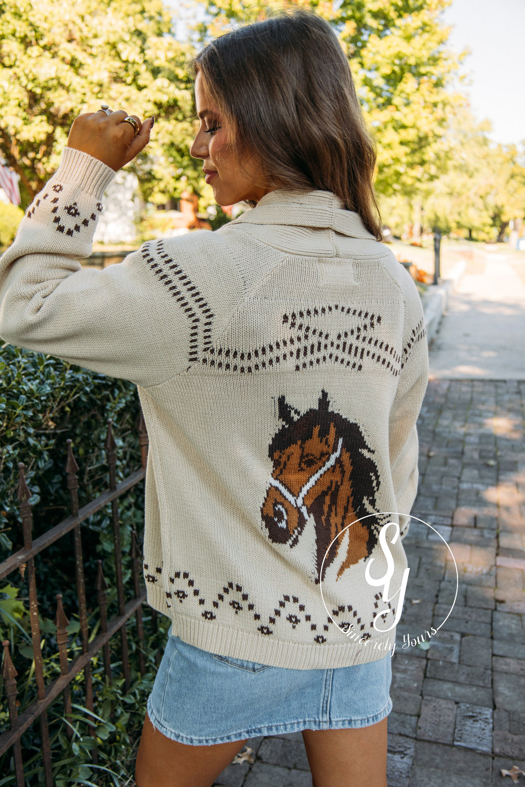 YeeHaw Cardigan - Ivory