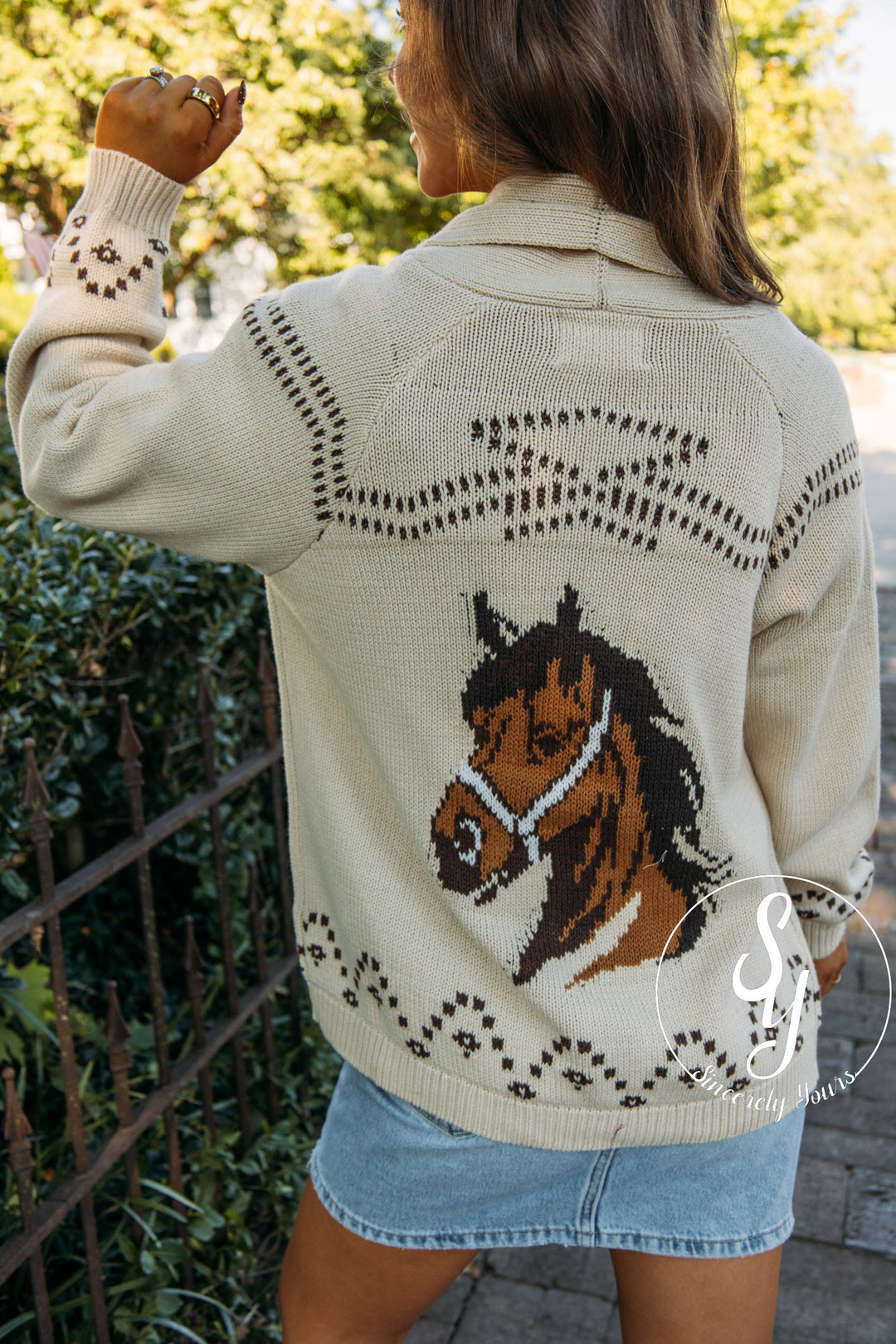 YeeHaw Cardigan - Ivory