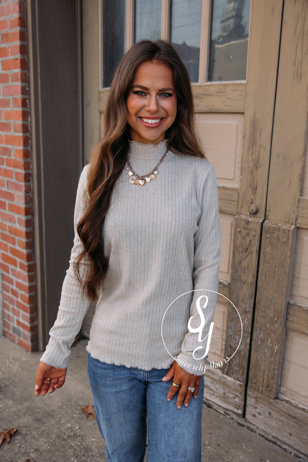 Neve Homey Blouse-Taupe