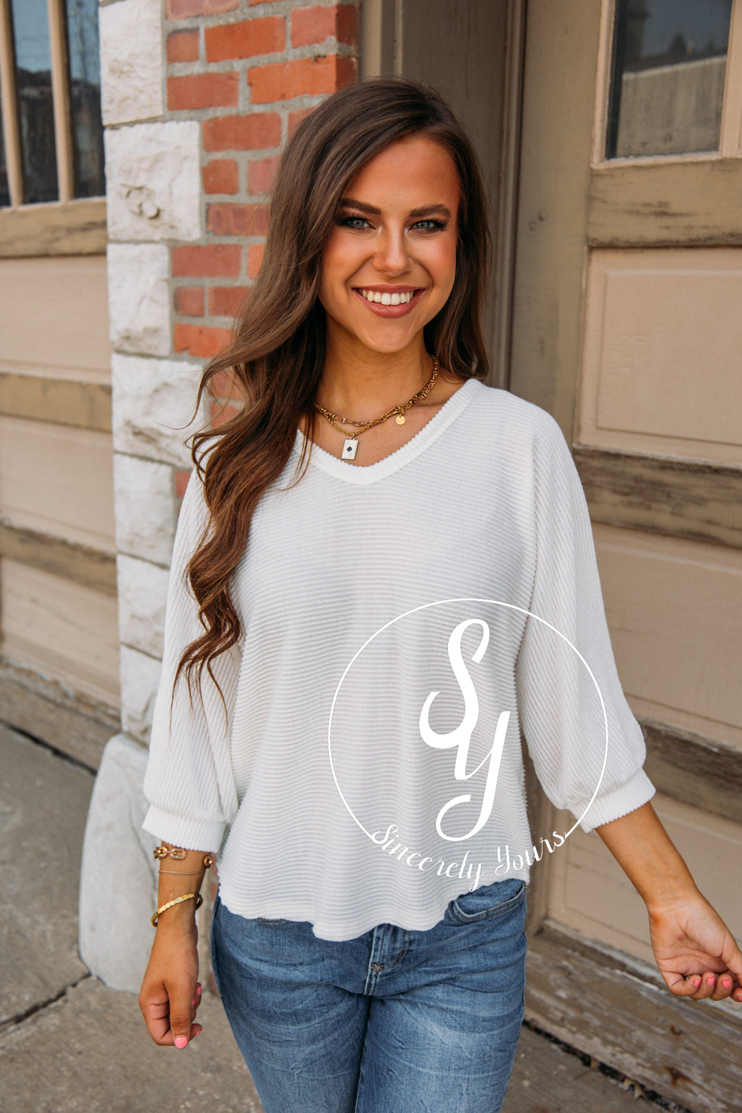 Cute and Classy Top - Ivory