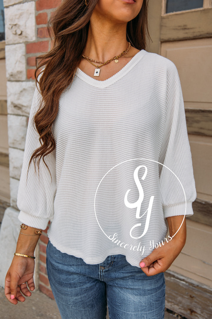 Cute and Classy Top - Ivory