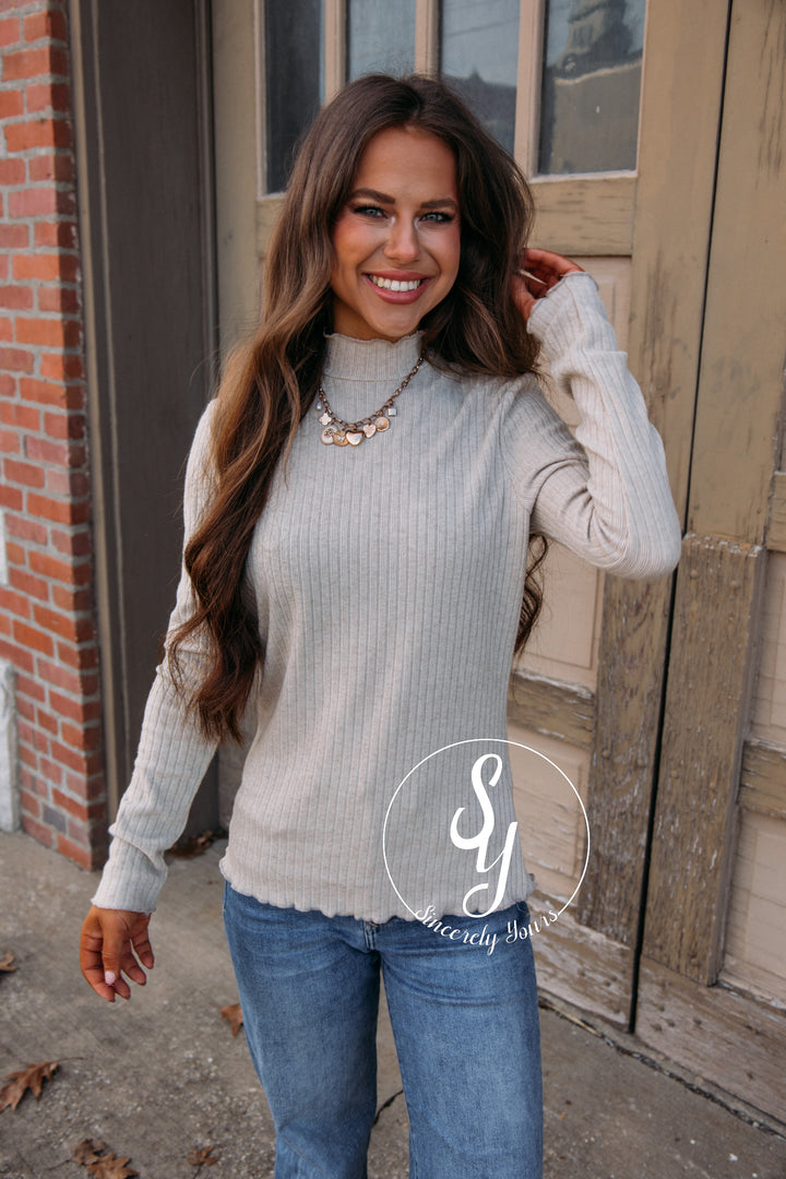 Neve Homey Blouse-Taupe