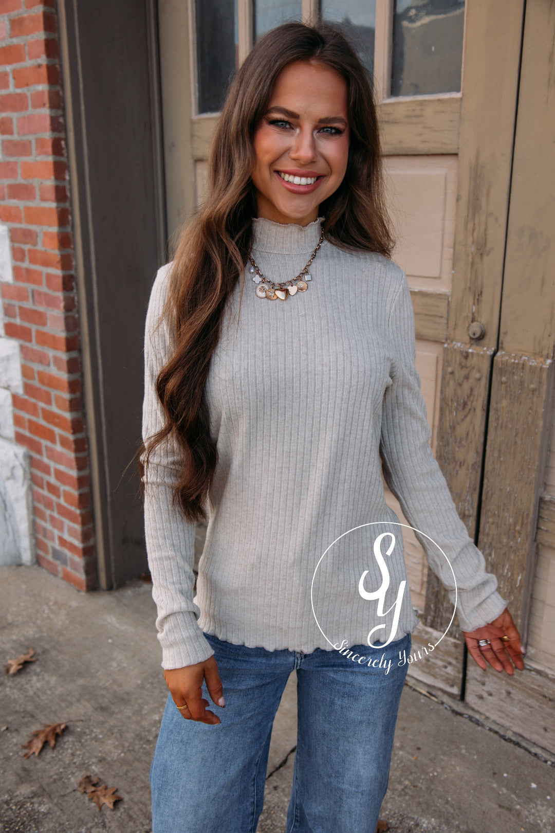 Neve Homey Blouse-Taupe