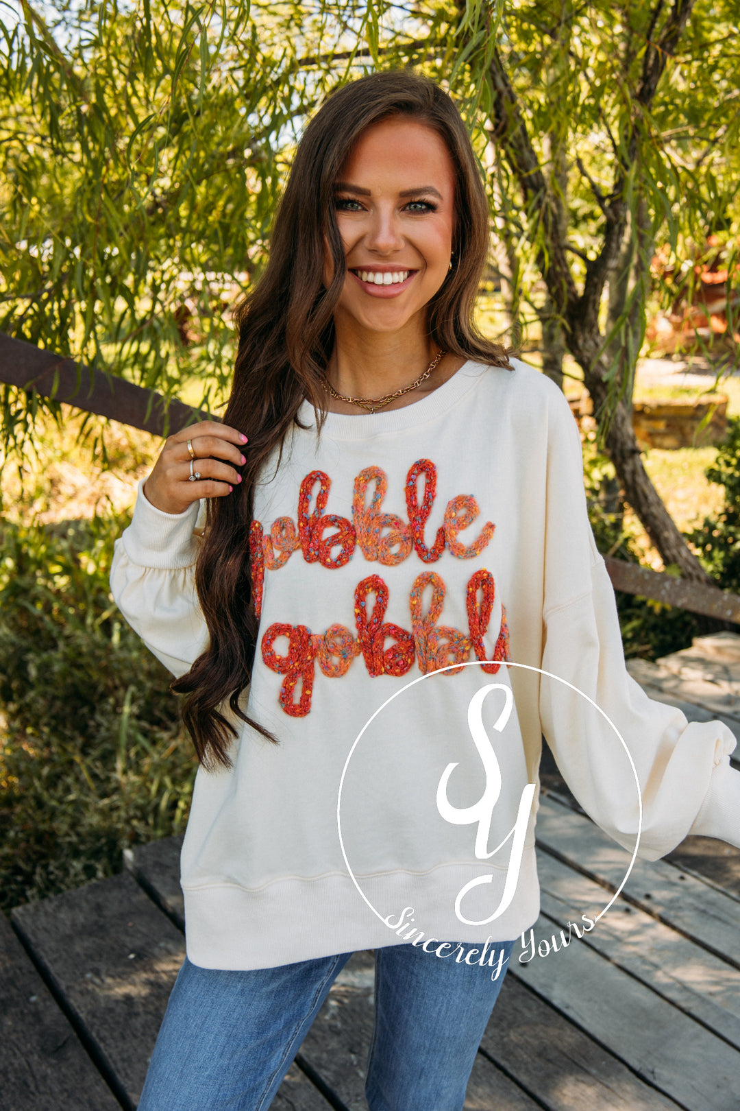 Gobble Gobble Crewneck - Cream