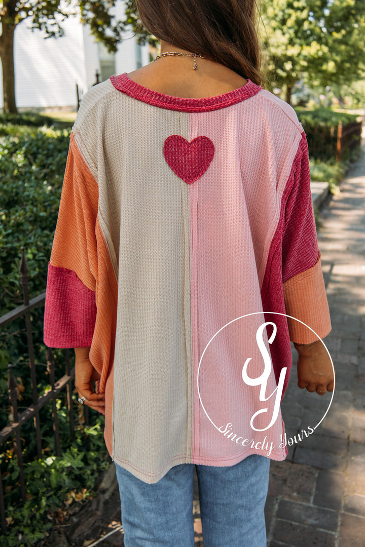 Find A Way Top- Mauve Berry