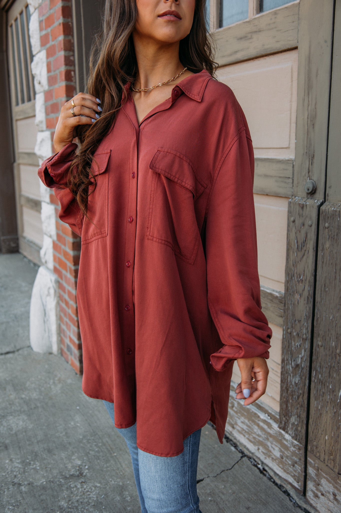 Picture Day Dress - Rust
