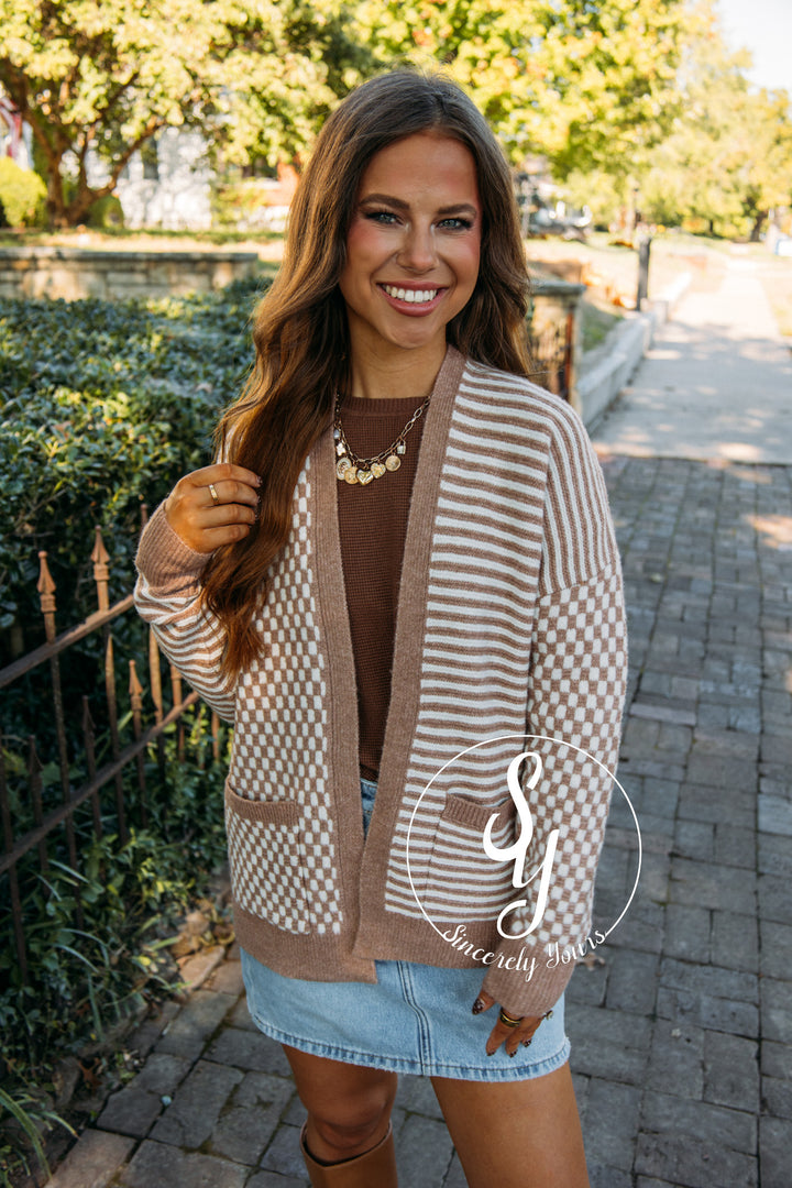 Cozy Fireplace Moment Cardigan - Camel