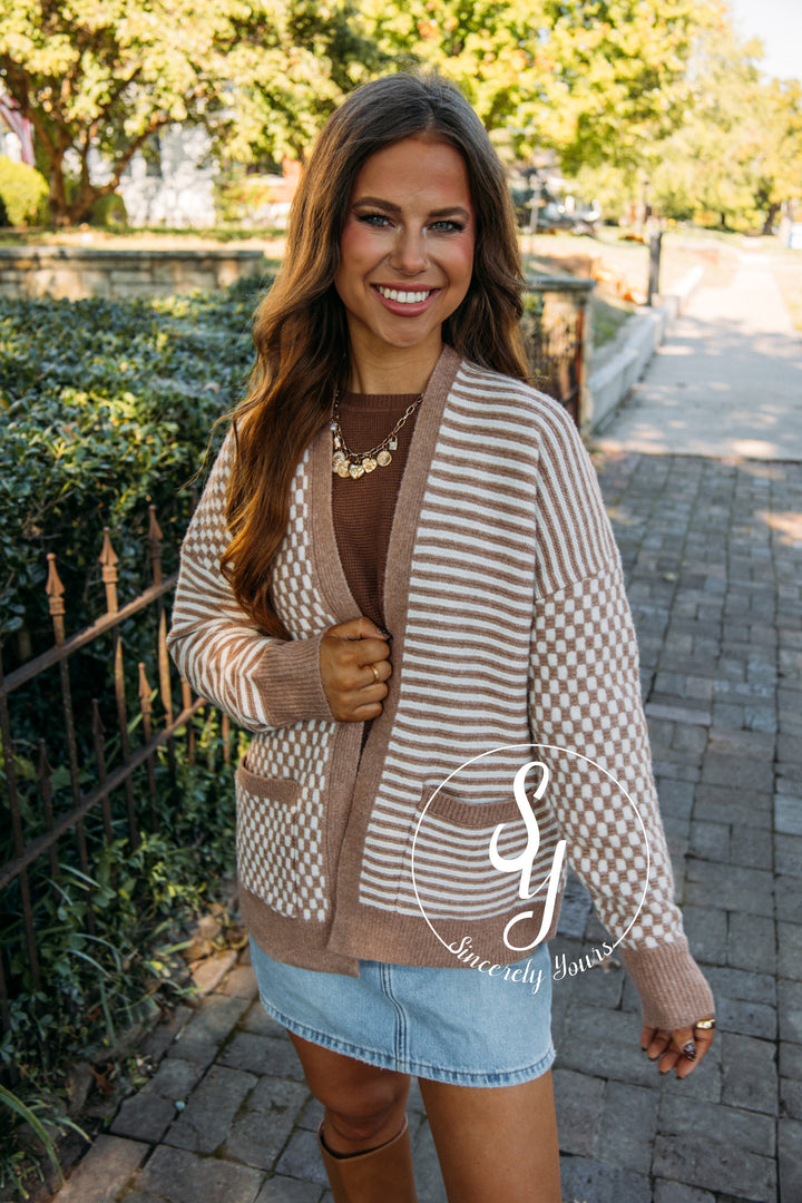 Cozy Fireplace Moment Cardigan - Camel