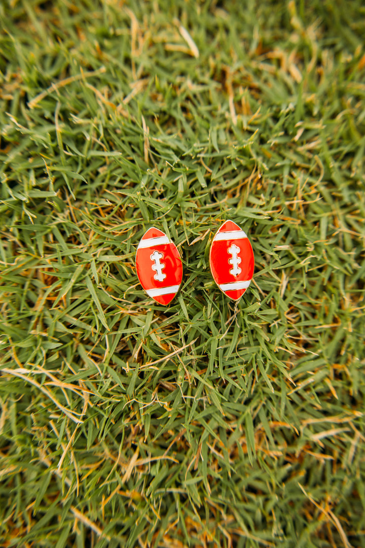 Football Season Earrings - Red