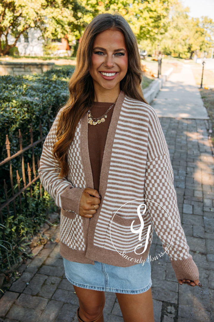 Cozy Fireplace Moment Cardigan - Camel