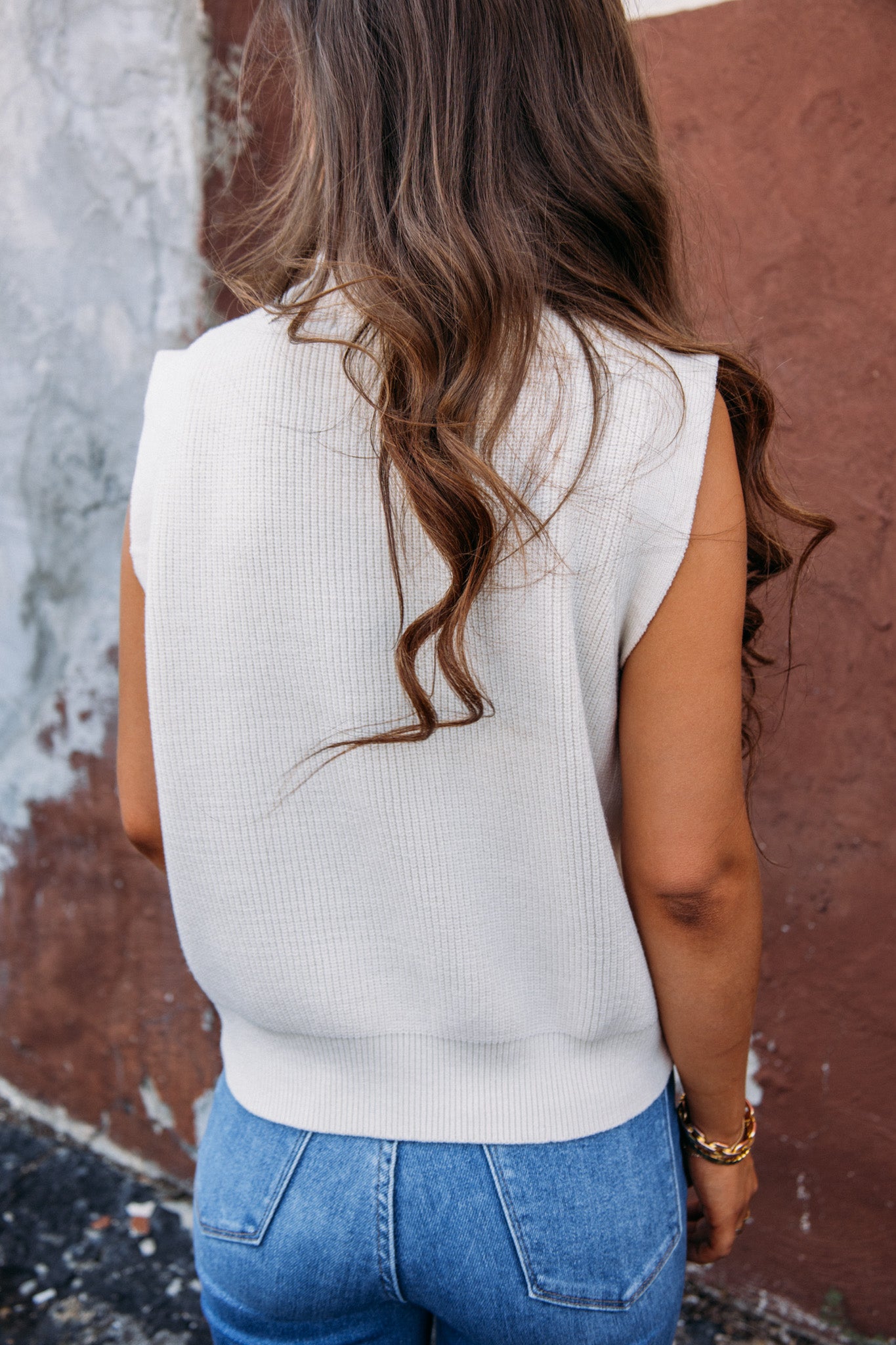 In Session Sweater Vest - Ivory