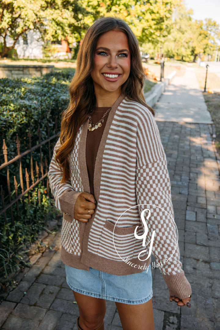 Cozy Fireplace Moment Cardigan - Camel