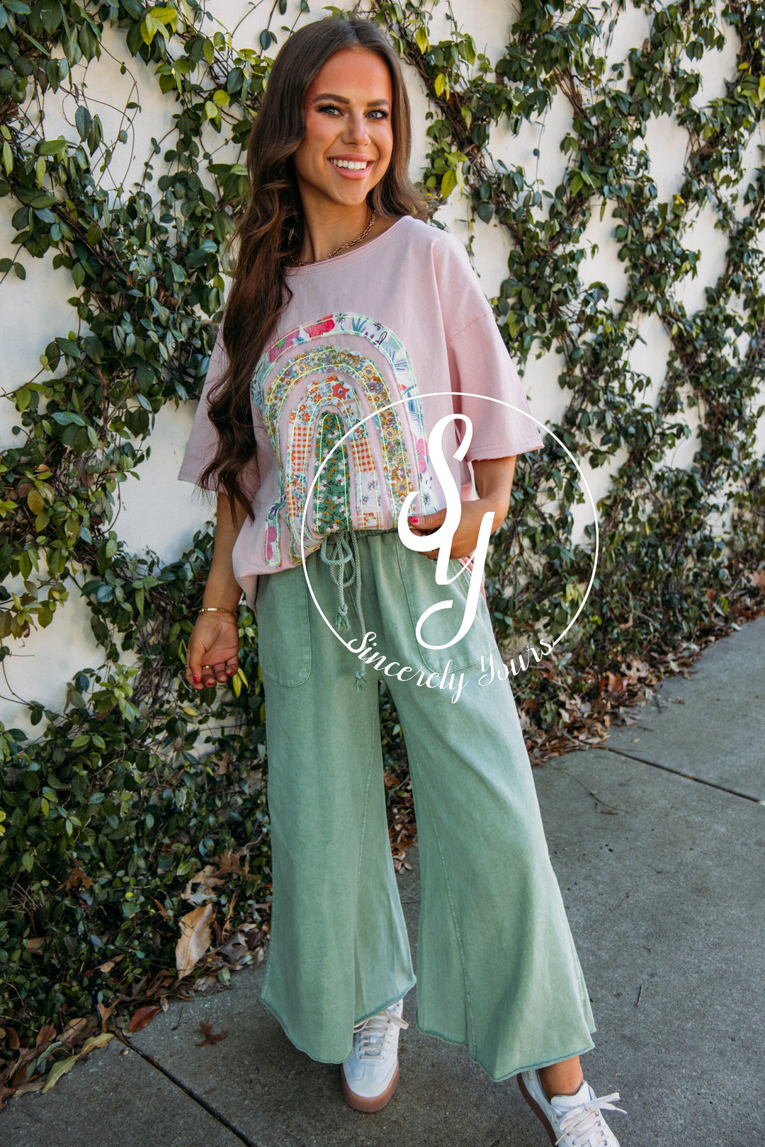 Sunshine On The Horizon Pants -Juniper Green