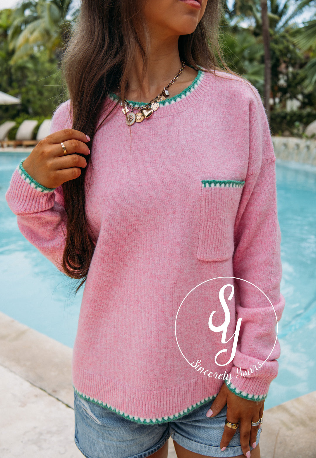 Spring Street Sweater - Pink