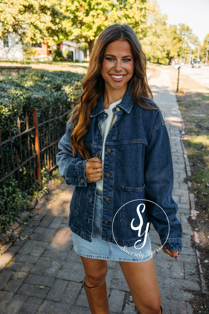 Manhattan Chill Jacket - Dk Denim