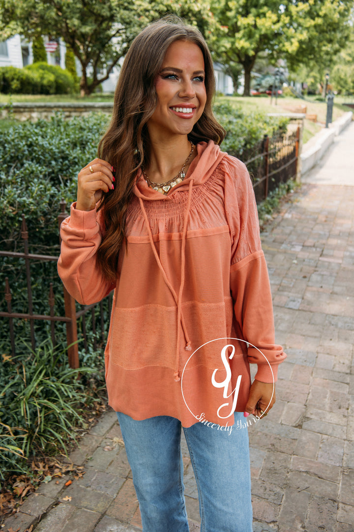 Shade Of Lovely Hoodie- Soft Ginger