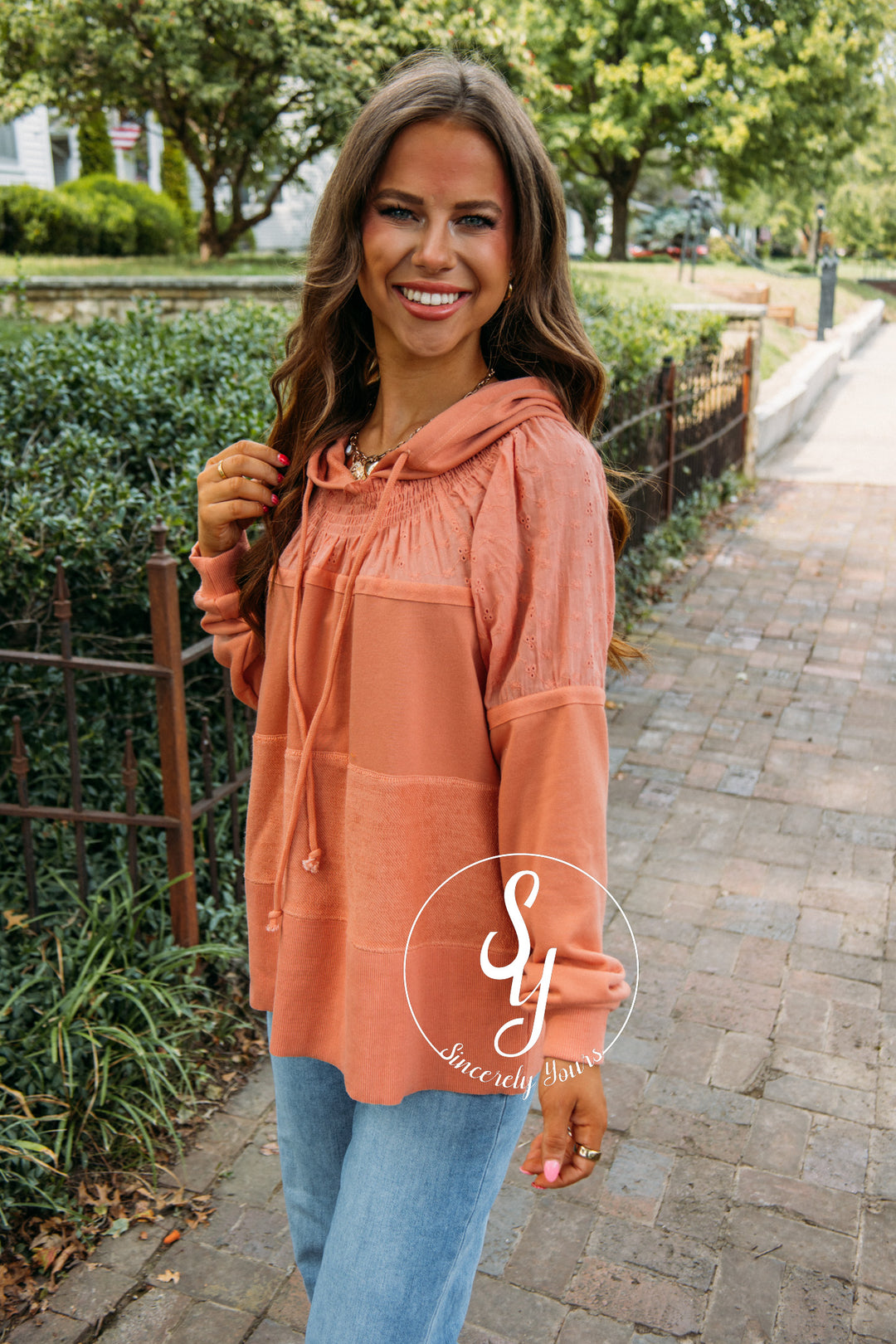 Shade Of Lovely Hoodie- Soft Ginger