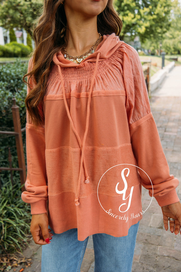 Shade Of Lovely Hoodie- Soft Ginger
