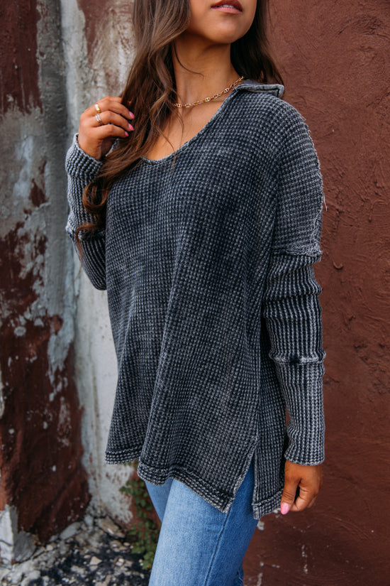 Mayberry Top - Charcoal