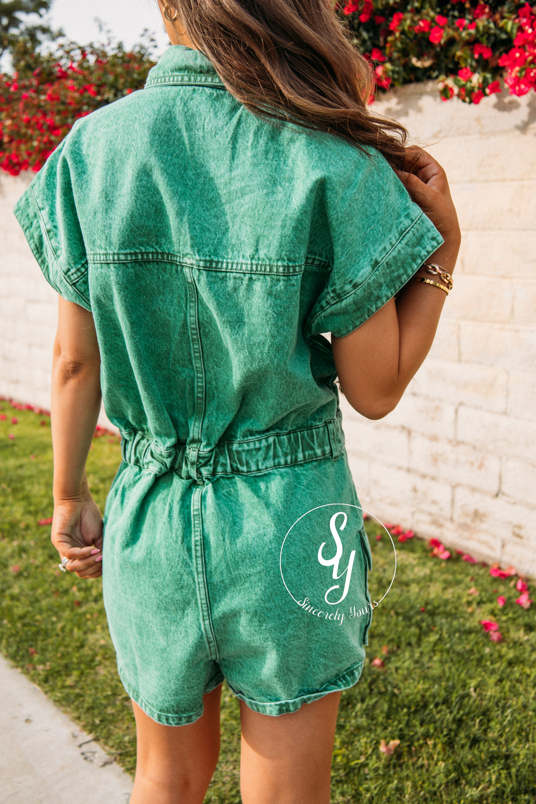 Feelin Fun Romper-Green