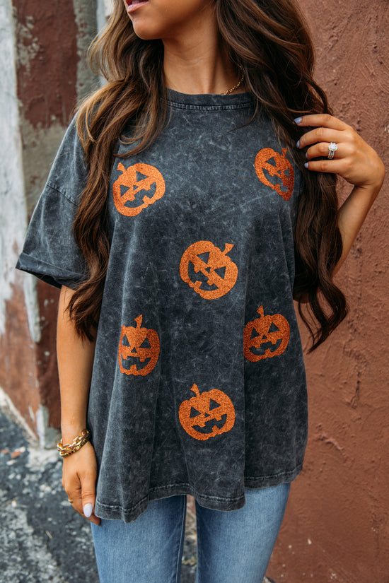Spooky and Sparkly Tee - Black