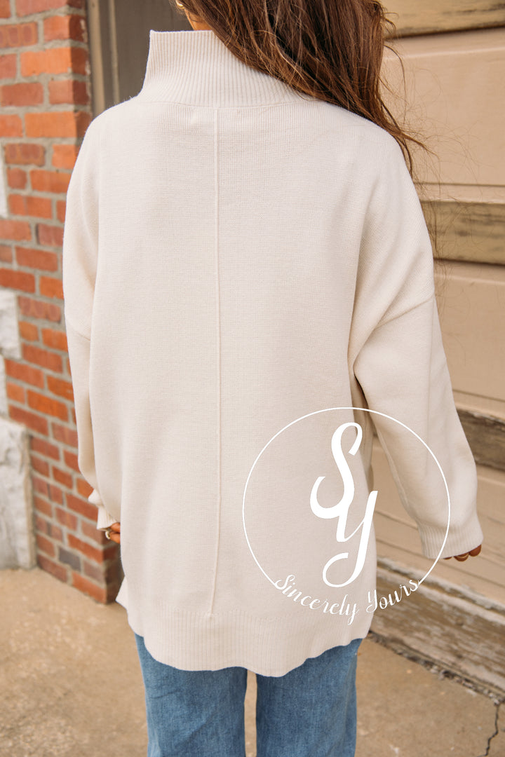 Front Row Sweater - Cream