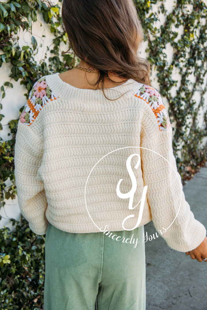 Good Times Sweater- Ivory