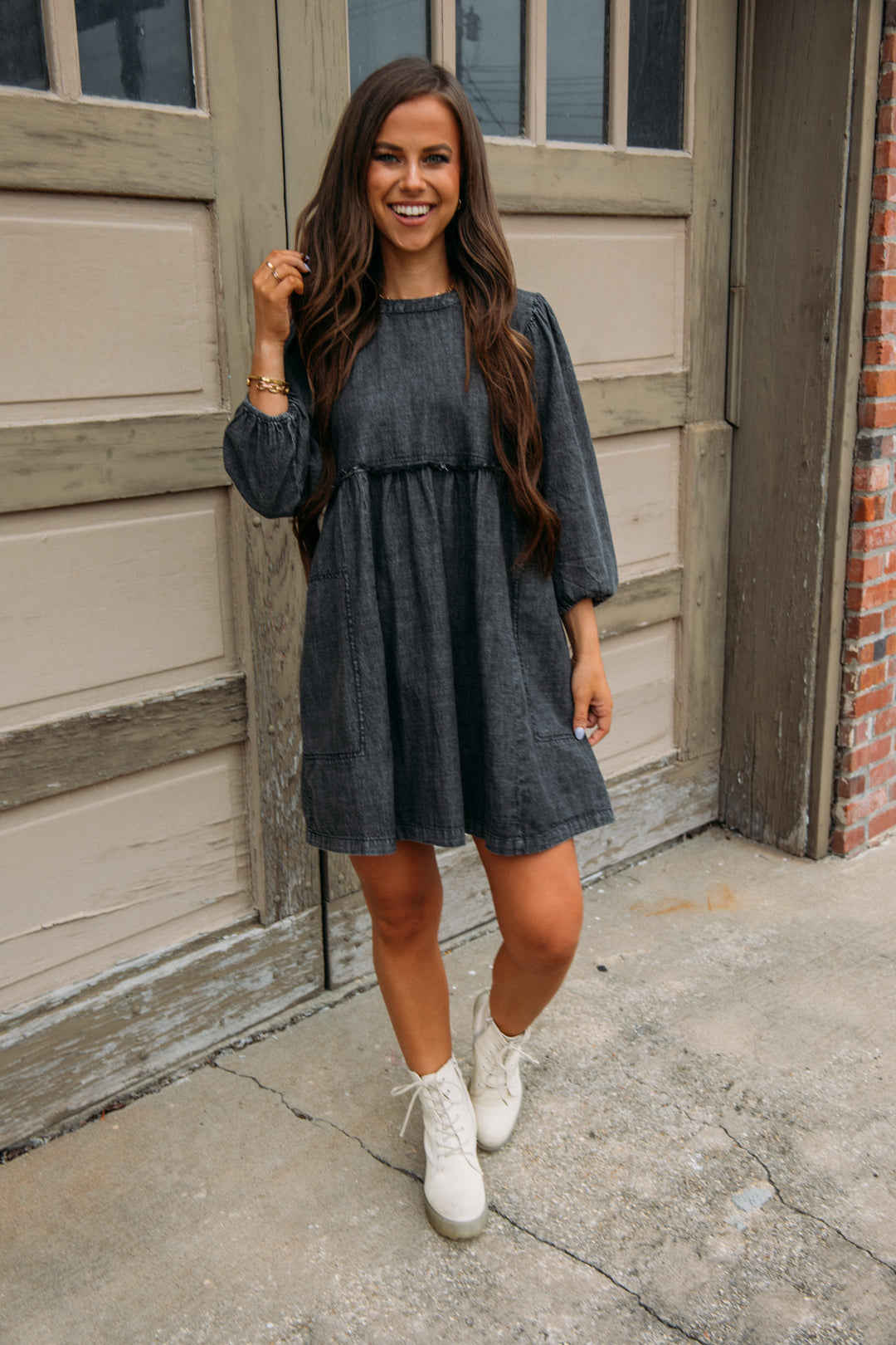 Fall Daze Dress -Black